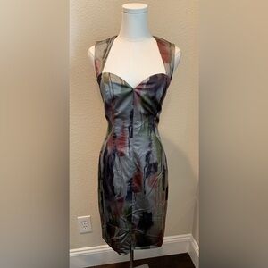 JayGodfrey Abstract Print Dress Sweetheart Neck Exclusive Nordstrom Women 4